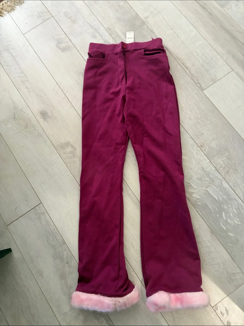The Children's Place Plum Stretch Pants with Elastic Waist